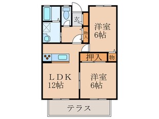 グリーンコートの物件間取画像